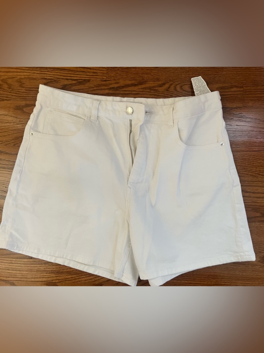 Zara White Womens Casual Shorts